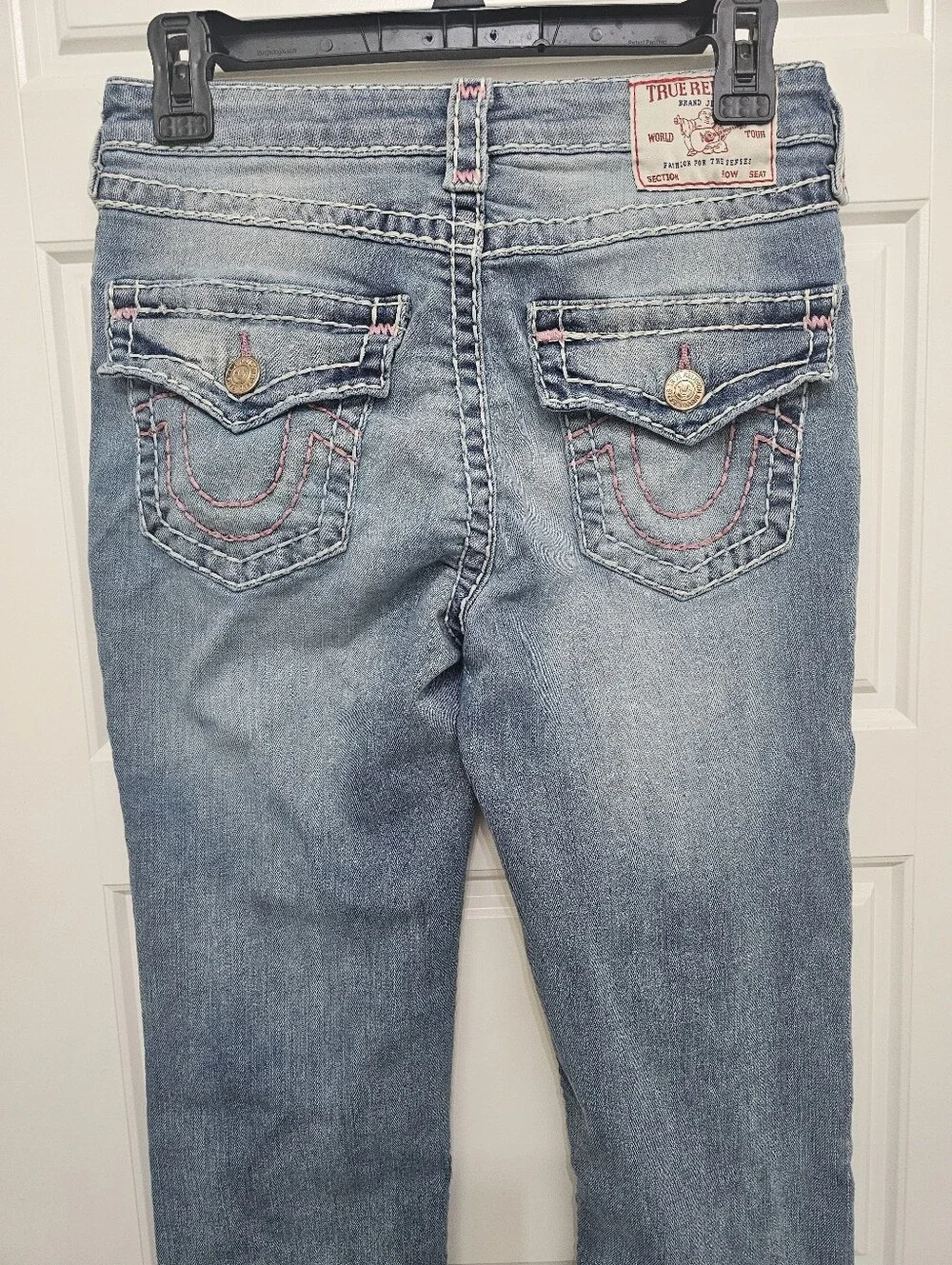 True Religion Billie Straight Classic Women's Blue Denim Jeans Size 27.